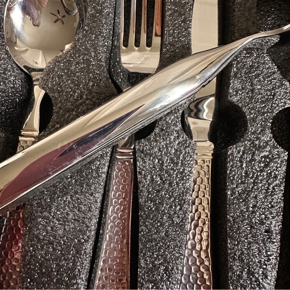 NEW Weighted Non Slip Silverware 4 pc Set Hand Tremors & Parkinson's Stainless - Picture 5 of 8